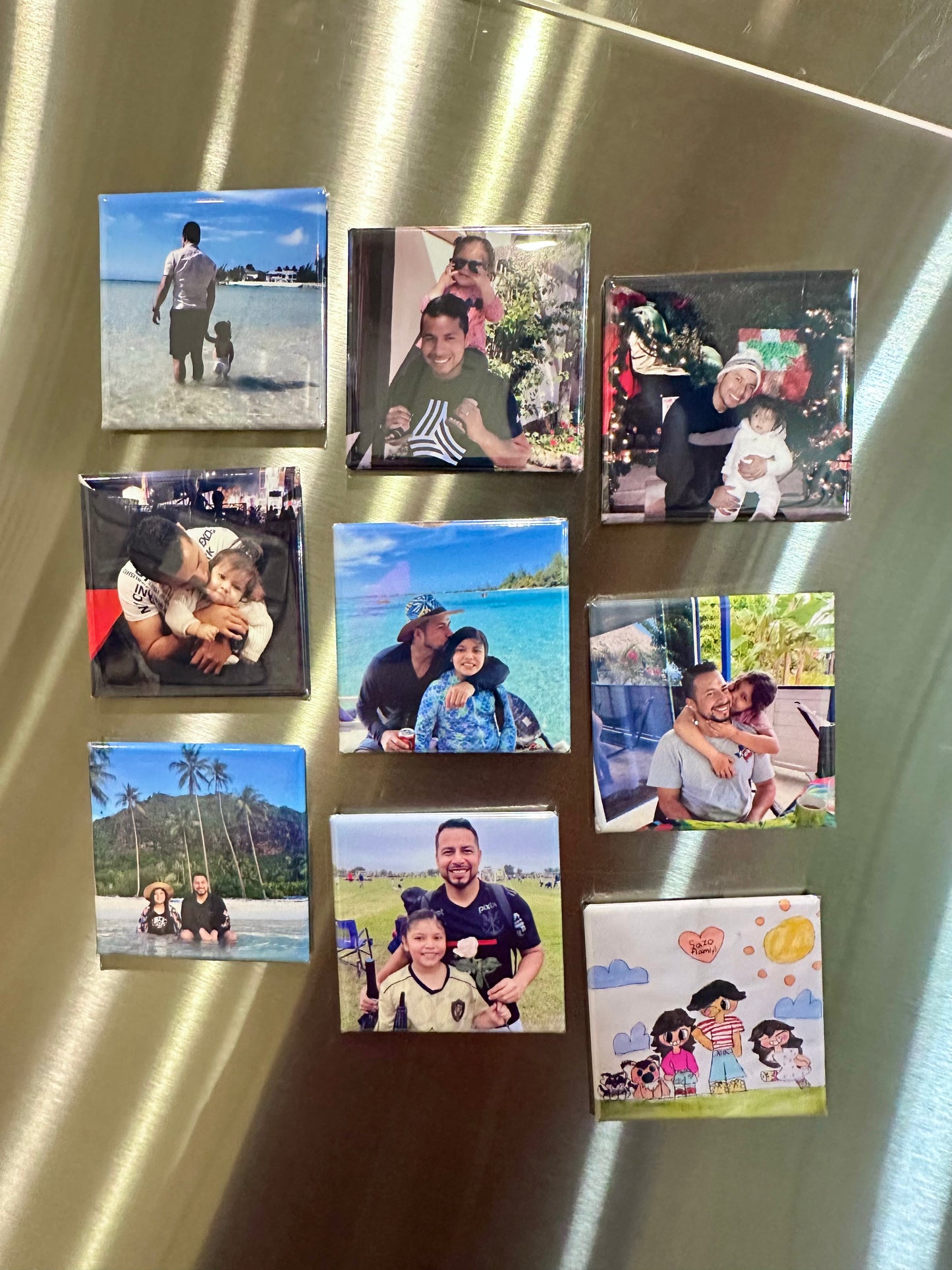 Set of 9 photo magnets