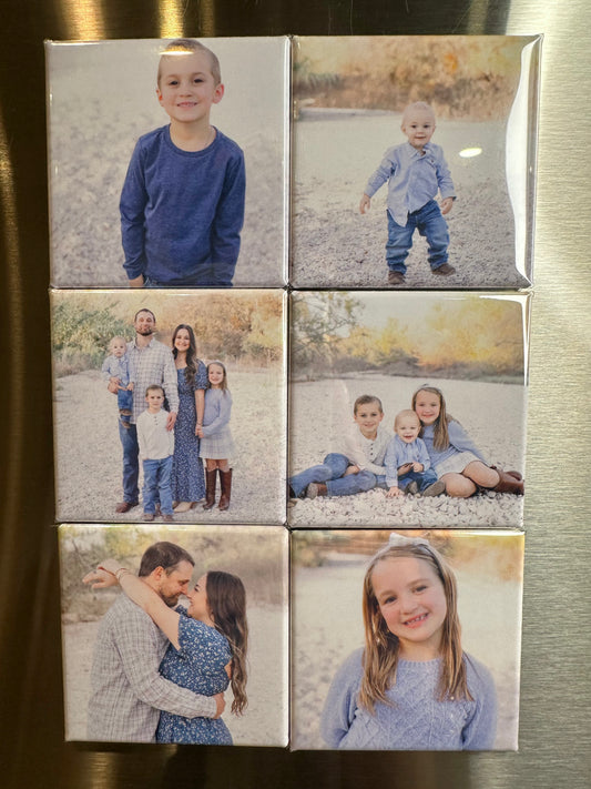 Set of 9 photo magnets