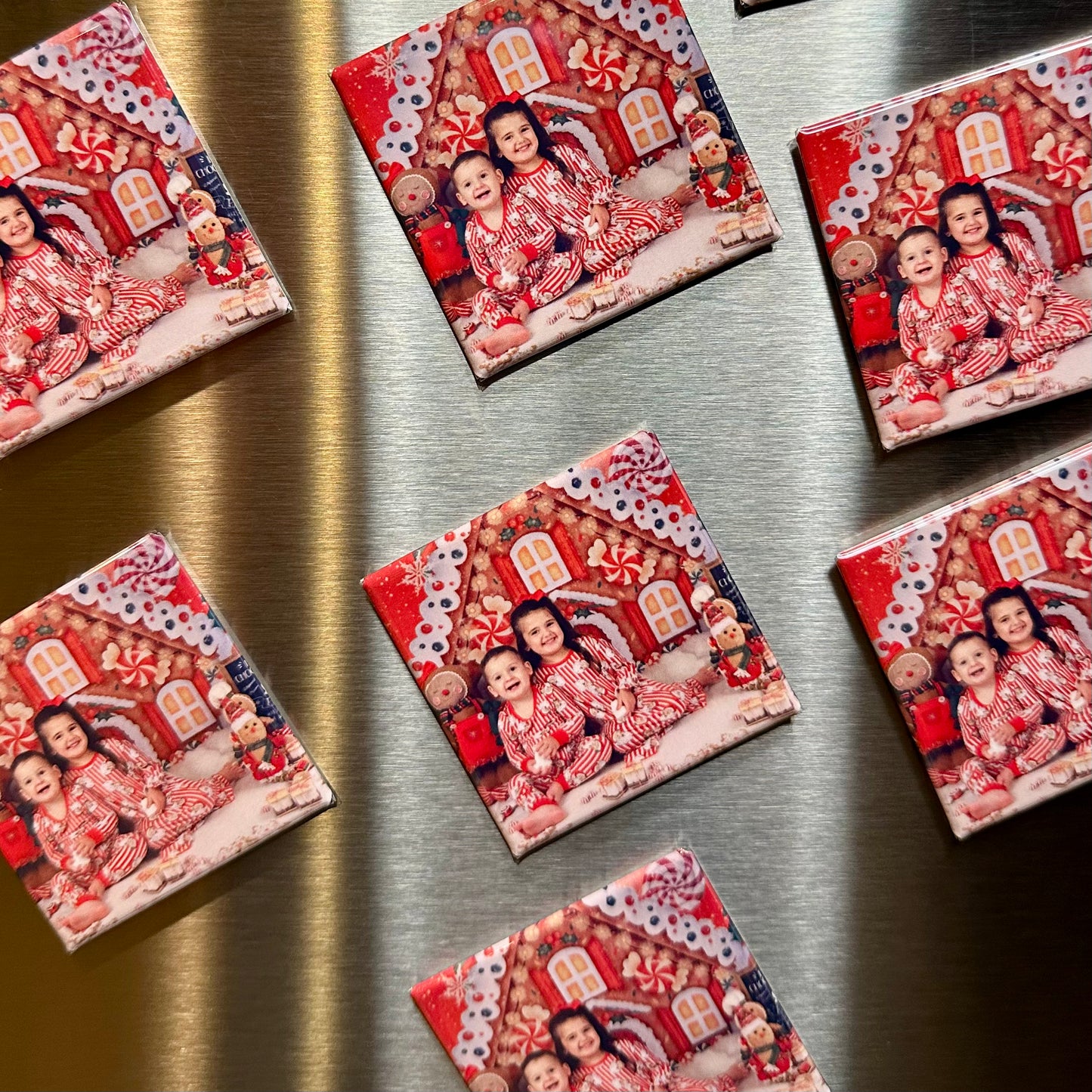 Set of 9 photo magnets