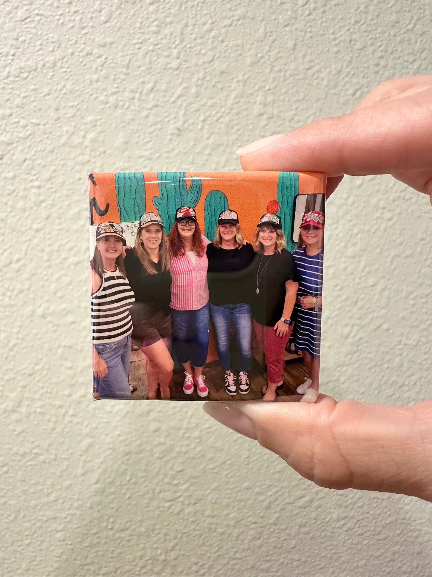 Set of 6 custom photo magnets